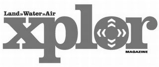 XPLOR MAGAZINE LAND WATER AIR logo