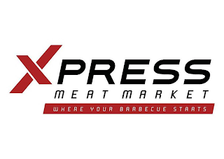 XPRESS MEAT MARKET WHERE YOUR BARBECUE STARTS logo