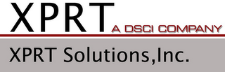 XPRT SOLUTIONS, INC. XPRT A DSCI COMPANY logo