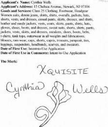 XQUISITE CYNTHIA WELLS logo