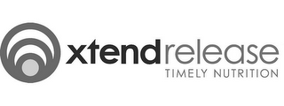 XTEND RELEASE TIMELY NUTRITION logo