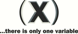 (X)....THERE IS ONLY ONE VARIABLE logo
