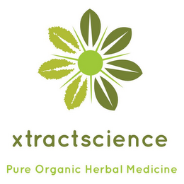 XTRACTSCIENCE PURE ORGANIC HERBAL MEDICINE logo