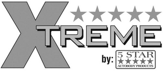 XTREME BY: 5 STAR AUTOBODY PRODUCTS logo