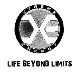 XTREME ENERGY LIFE BEYOND LIMITS XE logo