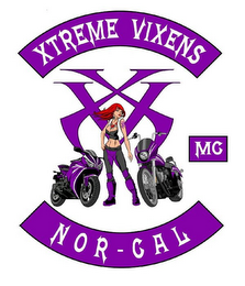 XTREME VIXENS XV XV MC NOR-CAL logo