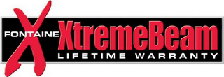 XTREMEBEAM LIFETIME WARRANTY FONTAINE X logo