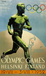 XVTH OLYMPIC GAMES HELSINKI FINLAND 19 VII - 3 VIII 1952 logo