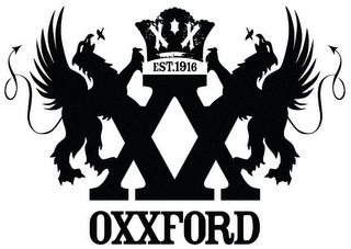 XX EST. 1916 XX OXXFORD logo