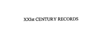 XXIST CENTURY RECORDS logo
