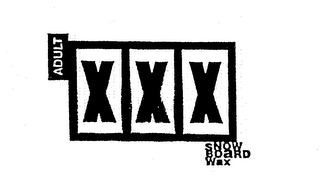 XXX ADULT SNOWBOARD WAX logo