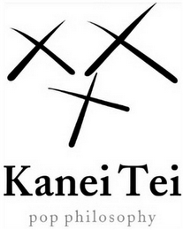 XXX KANEI TEI POP PHILOSOPHY logo