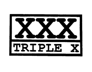 XXX TRIPLE X logo