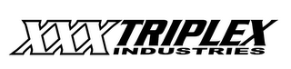 XXX TRIPLEX INDUSTRIES logo