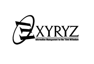 XYRYZ INFORMATION MANAGEMENT FOR THE THIRD MILLENIUM logo