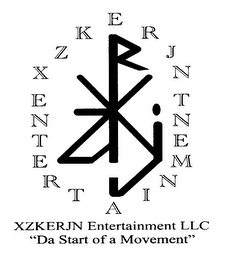 XZKERJN ENTERTAINMENT XZKERJN ENTERTAINMENT LLC "DA START OF A MOVEMENT" logo