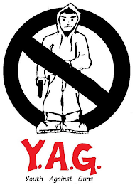 Y. A. G. YOUTH AGAINST GUNS logo