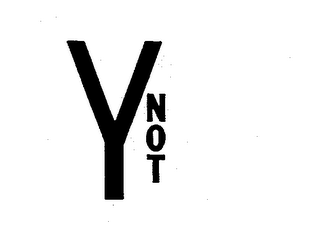 Y NOT logo