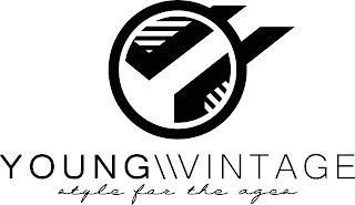 Y V YOUNG VINTAGE STYLE FOR THE AGES logo