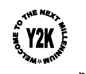 Y2K WELCOME TO THE NEXT MILLENNIUM logo