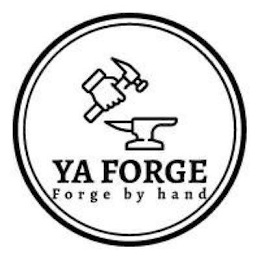 YA FORGE FORGE BY HAND logo