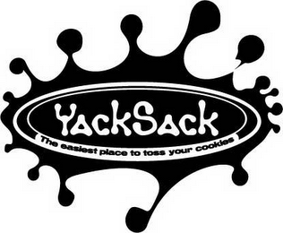 YACKSACK THE EASIEST PLACE TO TOSS YOUR COOKIES logo