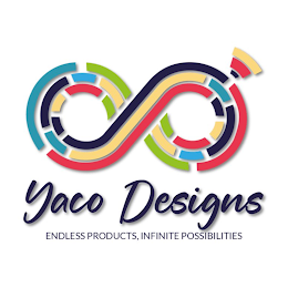 YACO DESIGNS ENDLESS PRODUCTS, INFINITE POSSIBILITIES logo