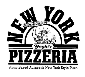 YAGHI'S NEW YORK PIZZERIA STONE BAKED AUTHENTIC NEW YORK STYLE PIZZA logo
