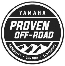 YAMAHA PROVEN OFF-ROAD CAPABILITY · COMFORT · CONFIDENCE logo