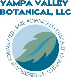 YAMPA VALLEY BOTANICAL, LLC SYNERGISTICALLY FORMULATED RARE BOTANICALS ETHICALLY HARVESTED logo