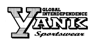 YANK SPORTSWEAR GLOBAL INTERDEPENDENCE logo