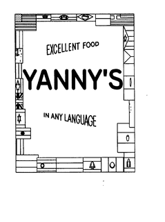 YANNY'S EXCELLENT FOOD IN ANY LANGUAGE logo