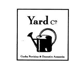 YARD CO. GARDEN PROVISIONS & DECORATIVE ACCESSORIES logo