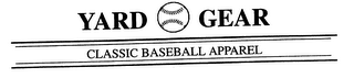 YARD GEAR CLASSIC BASEBALL APPAREL logo