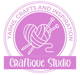YARNS, CRAFTS AND INSPIRATION CRAFTIQUE STUDIO logo
