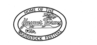 YASGUR FARMS HOME OF THE WOODSTOCK FESTIVAL logo