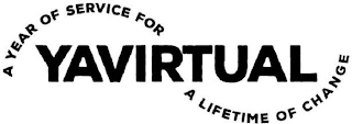 YAVIRTUAL A YEAR OF SERVICE FOR A LIFETIME OF CHANGE logo