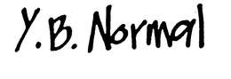 Y.B. NORMAL logo