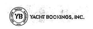 YB ON-LINE YACHT DATABASE YACHT BOOKINGS, INC. logo