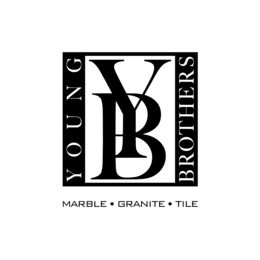 YB YOUNG BROTHERS MARBLE • GRANITE • TILE logo