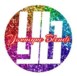 YB YOUNIQUE BLENDS logo