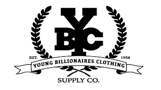 YBC YOUNG BILLIONAIRES CLOTHING SUPPLY CO. EST. 1956 logo