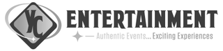 YC ENTERTAINMENT AUTHENTIC EVENTS... EXCITING EXPERIENCES logo