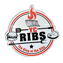 YC RIBS THE KING OF THE RIBS logo