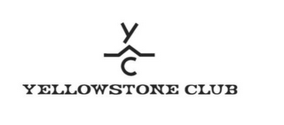YC YELLOWSTONE CLUB logo