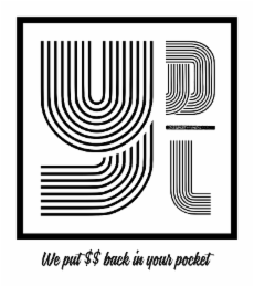 YDL WE PUT $$ BACK IN YOUR POCKET logo