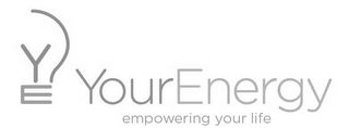 YE YOUR ENERGY EMPOWERING YOUR LIFE logo