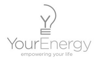YE YOUR ENERGY EMPOWERING YOUR LIFE logo