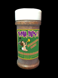 YEAH, BABY!! N'AWLIN'S BEST CAJUN CREOLE SEASONING NEW ORLEANS, LOUISIANA BEAU BOURBON NET WT 4.5 OZ/ 112 logo