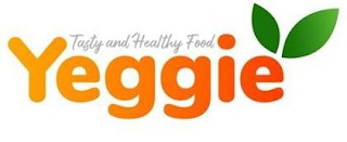 YEGGIE TASTY AND HEALTHY FOOD logo